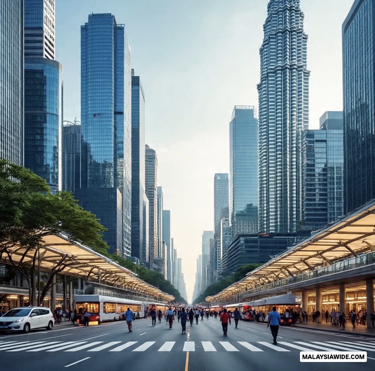 Affordable lifestyle and living costs in Malaysia with city skyline